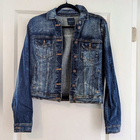 JUSTUSA Dark Wash Jean Jacket - Picture 4 of 4